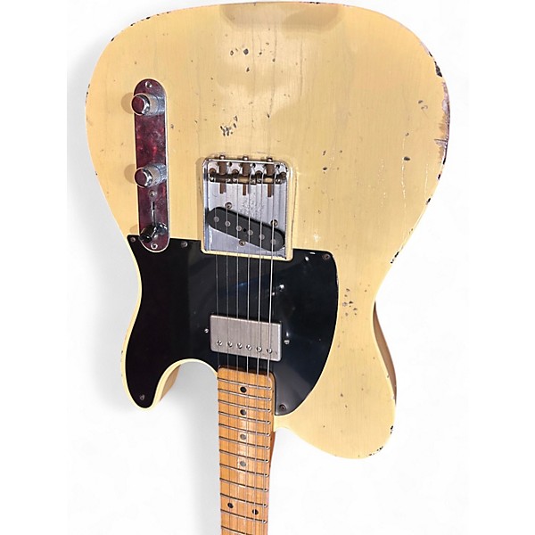 Used 2014 Fender custom shop 52 hs esquire aged white Solid Body Electric Guitar