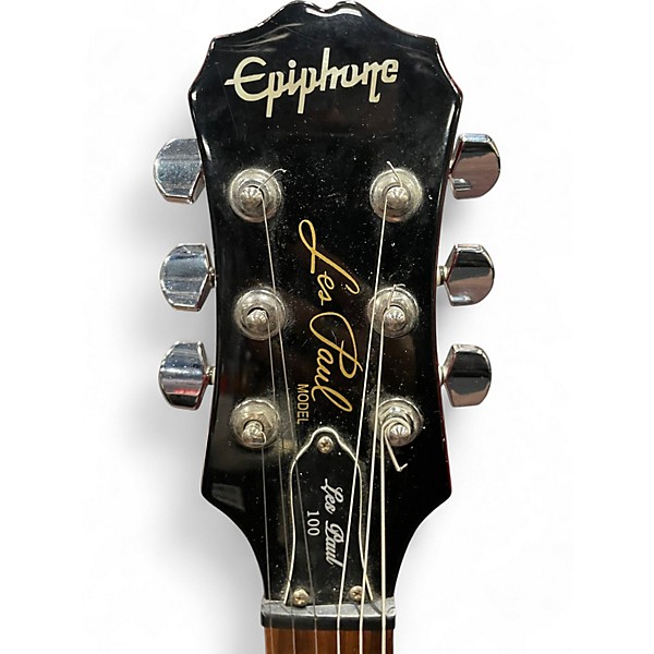 Used Epiphone Les Paul 100 Bolt On Left Handed Cherry Sunburst Electric Guitar