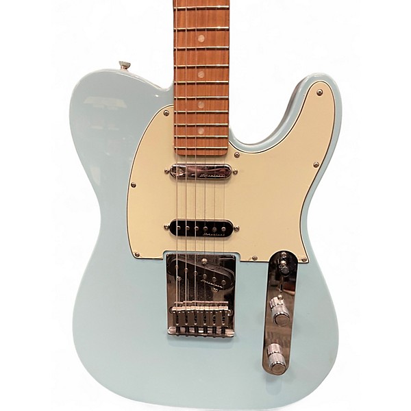 Used 2021 Fender Deluxe Nashville Telecaster Daphne Blue Solid Body Electric Guitar