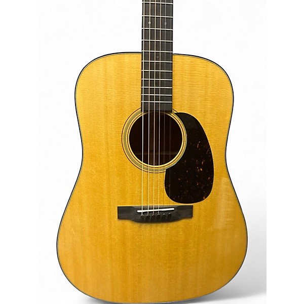 Used 2025 Martin D18 Natural Acoustic Guitar