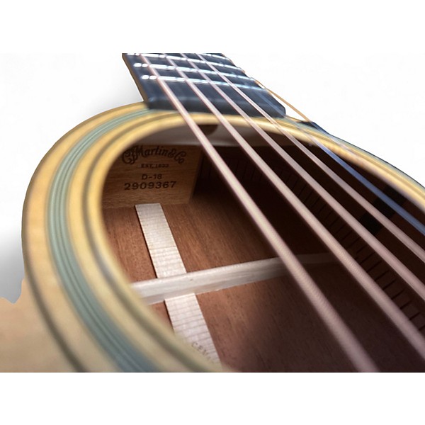 Used 2025 Martin D18 Natural Acoustic Guitar