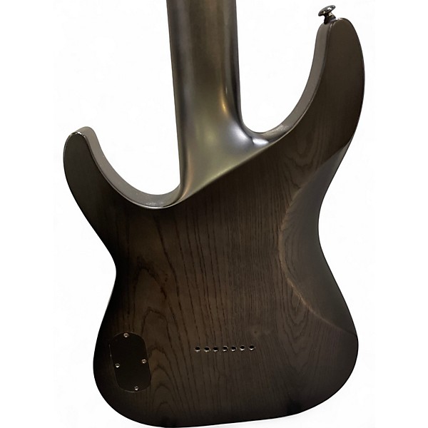 Used Schecter Guitar Research DIAMOND SERIES KM-7  GREY Solid Body Electric Guitar