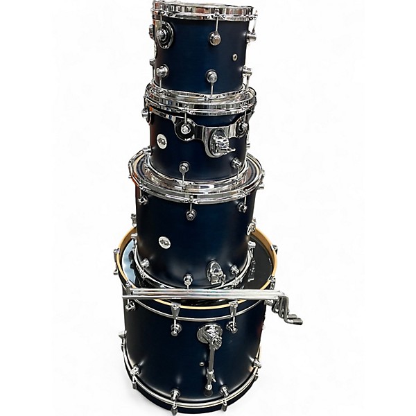 Used DW 4 Piece Design Series Midnight Blue Drum Kit