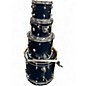 Used DW 4 Piece Design Series Midnight Blue Drum Kit