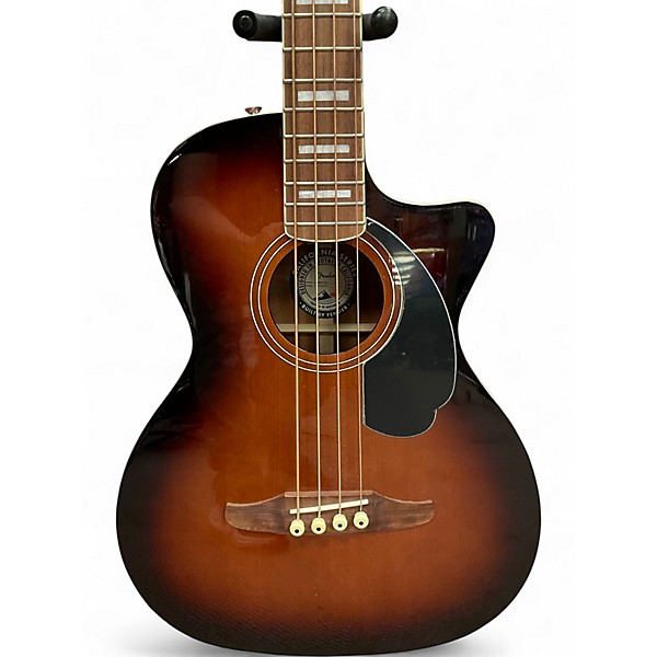 Used Fender Kingman Acoustic Electric Bass Brown Sunburst Acoustic Bass Guitar