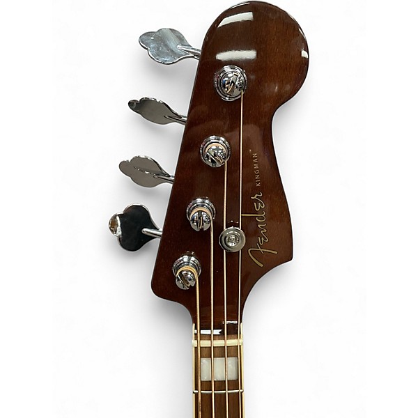 Used Fender Kingman Acoustic Electric Bass Brown Sunburst Acoustic Bass Guitar