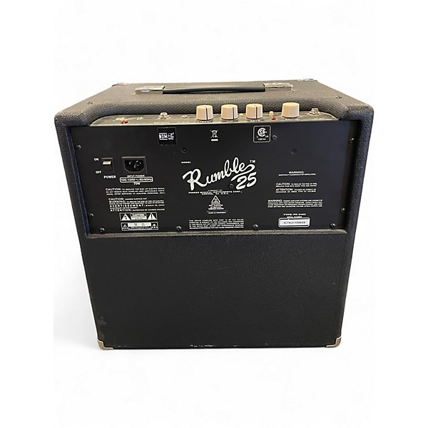 Used Fender Rumble 25 25W 1x10 Bass Combo Amp