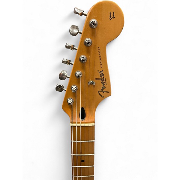 Used Fender DELUXE POWER HOUSE STRATOCASTER Black Solid Body Electric Guitar