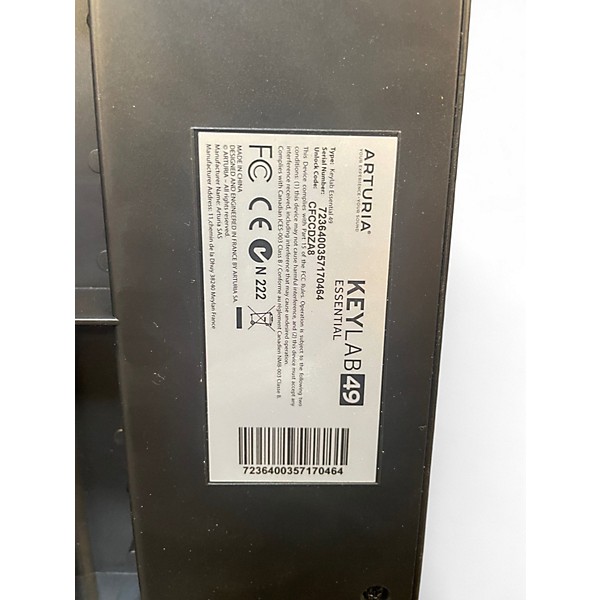 Used Arturia Keylab Essential 49 MIDI Controller