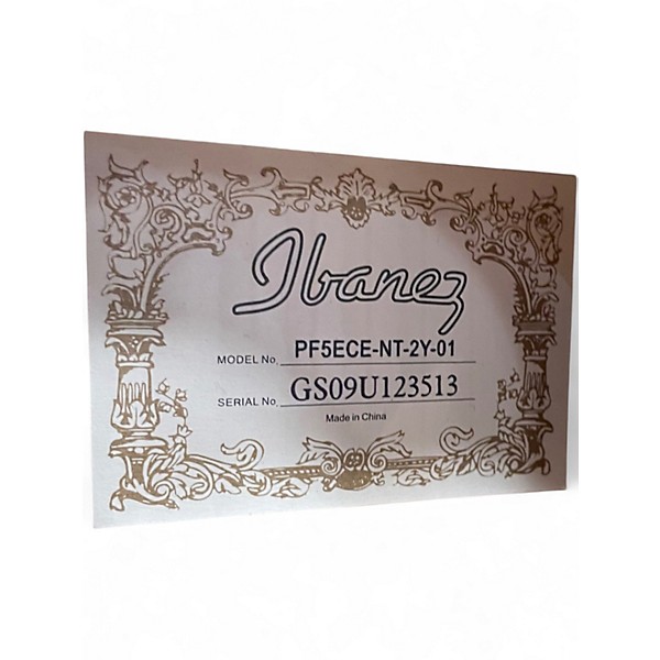 Used Ibanez PF5ECE Natural Acoustic Electric Guitar