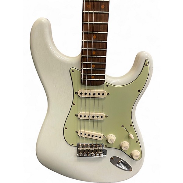 Used 2022 Fender LTD 1960 Journeyman Alpine White Solid Body Electric Guitar