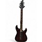 Used 2010s Schecter Guitar Research omen WALNUT STAIN Solid Body Electric Guitar thumbnail