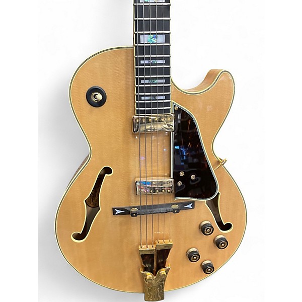 Used Ibanez GB10 George Benson Natural Hollow Body Electric Guitar