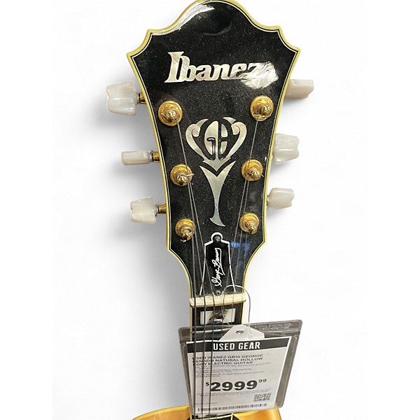 Used Ibanez GB10 George Benson Natural Hollow Body Electric Guitar