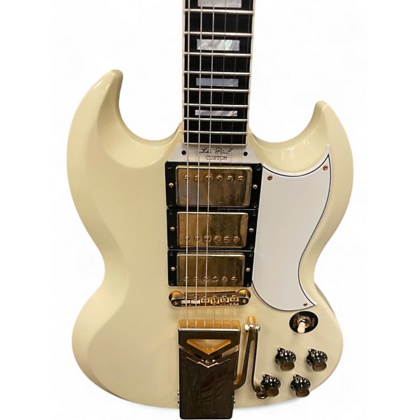 Used Gibson 61  LES PAUL SG CUSTOM ALPINE WHITE Solid Body Electric Guitar