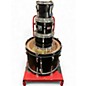 Used Yamaha 7 Piece Tour Custom Black Drum Kit