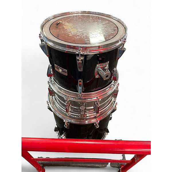 Used Yamaha 7 Piece Tour Custom Black Drum Kit