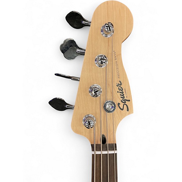Used Squier Precision Bass Black Electric Bass Guitar