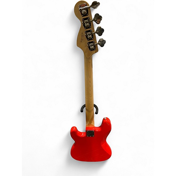 Used Squier Affinity Precision Bass Race Red Electric Bass Guitar
