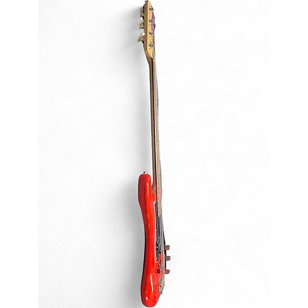 Used Squier Affinity Precision Bass Race Red Electric Bass Guitar
