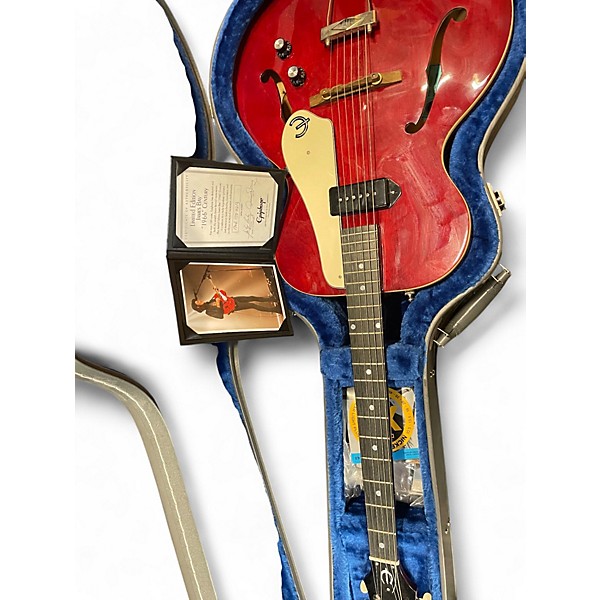 Used Epiphone LIMITED EDITION JAMES BAY "1966" CENTURY Trans Red Hollow Body Electric Guitar