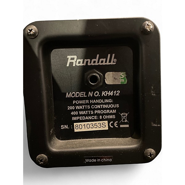 Used Randall KH412 Guitar Cabinet