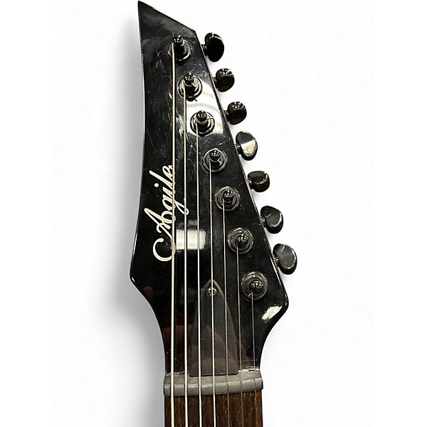Used Agile Septor 725 7 String Trans Black Solid Body Electric Guitar