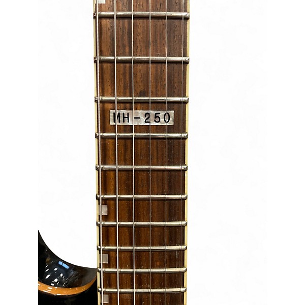 Used ESP LTD MH250 Black and Gold Solid Body Electric Guitar