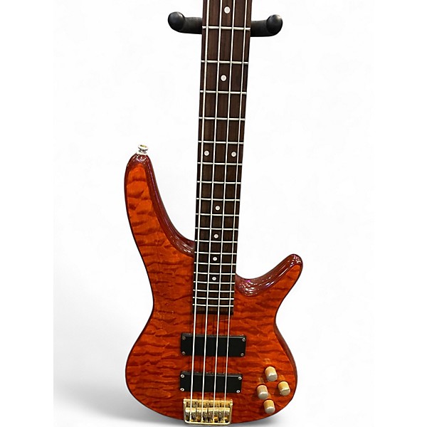 Used Carlo Robelli 4 string bass Amber Solid Body Electric Guitar