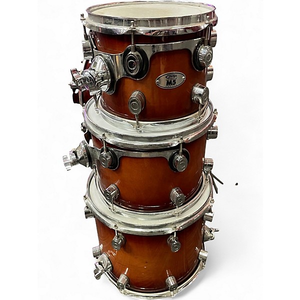 Used Pdp 4 Piece m5 maple Tobacco Burst Drum Kit