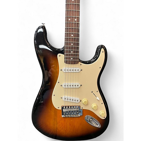 Used Squier Affinity Stratocaster 2 Tone Sunburst Solid Body Electric Guitar