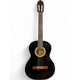Used Lucero LC100 Black Classical Acoustic Guitar