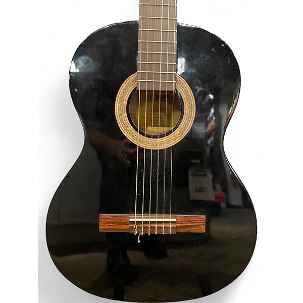 Used Lucero LC100 Black Classical Acoustic Guitar