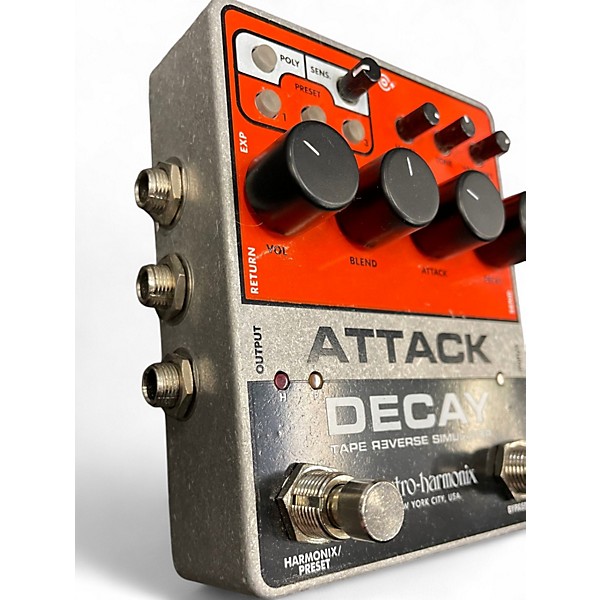 Used Electro-Harmonix Attack Decay Tape Reverse Simulator Effect Pedal