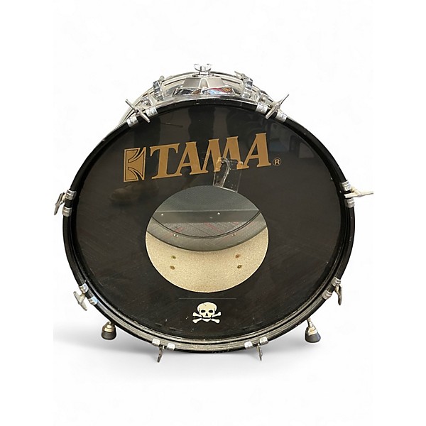 Vintage 1980s TAMA 4 Piece SWINGSTAR Black Drum Kit