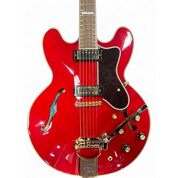 Used Epiphone 150th Anniversary Sheraton Cherry Hollow Body Electric Guitar