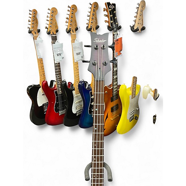 Used Schecter Guitar Research Stiletto Studio 4 String TRANSPARENT PURPLE BURST Electric Bass Guitar