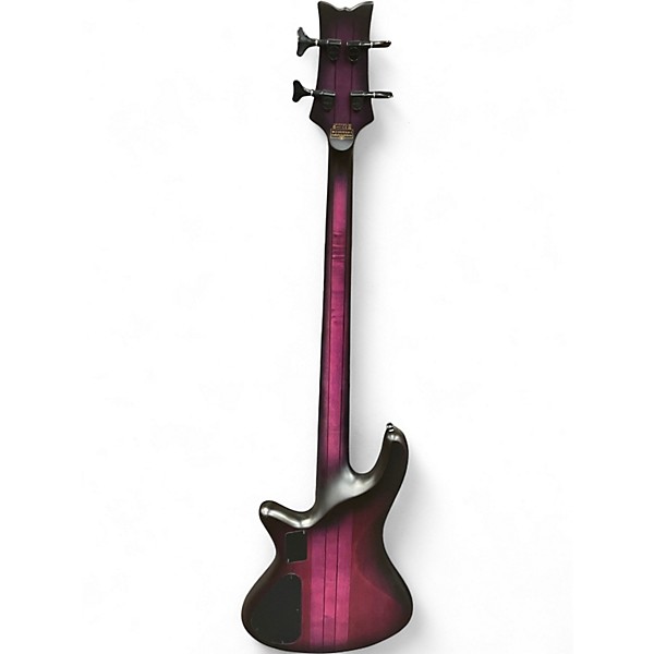 Used Schecter Guitar Research Stiletto Studio 4 String TRANSPARENT PURPLE BURST Electric Bass Guitar