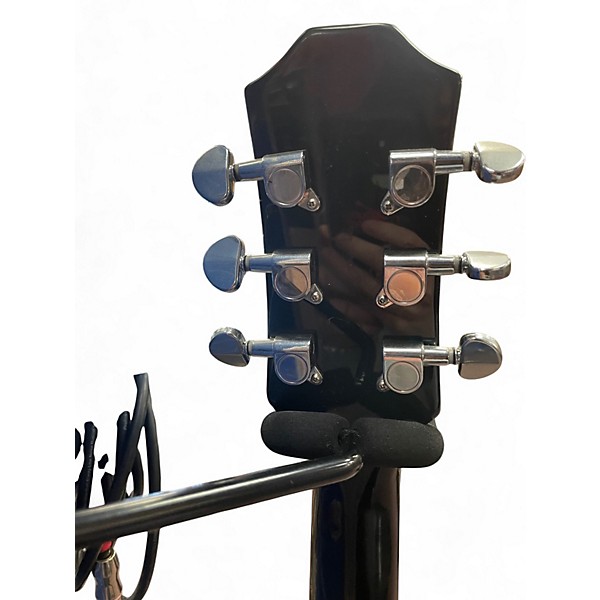 Used Xaviere LP Style Quilted Amber Burst Hollow Body Electric Guitar