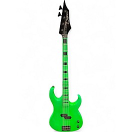 Used Dean CUSTOM ZONE GREEN Electric Bass Guitar