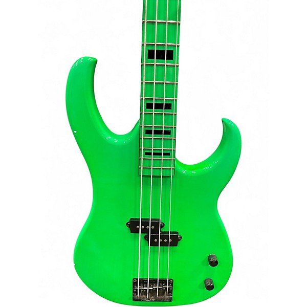 Used Dean CUSTOM ZONE GREEN Electric Bass Guitar