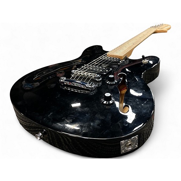 Used Starcaster by Fender starcaster black Hollow Body Electric Guitar
