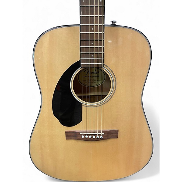 Used Fender CD60 Dreadnought Natural Acoustic Guitar