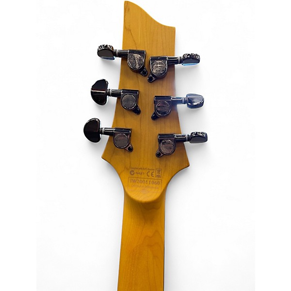 Used Schecter Guitar Research Demon 6 Black and Yellow Solid Body Electric Guitar