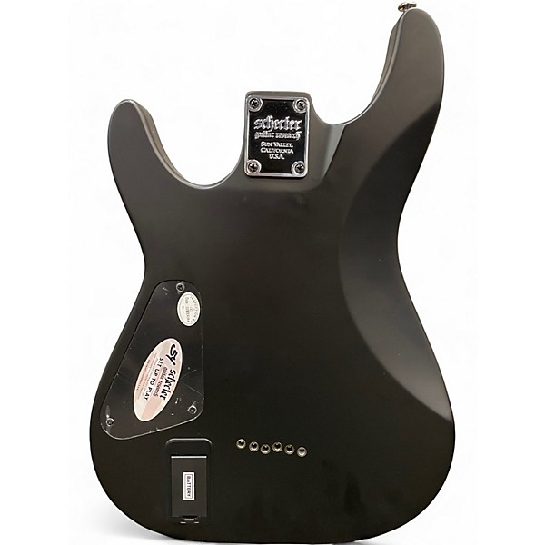 Used Schecter Guitar Research Demon 6 Black and Yellow Solid Body Electric Guitar