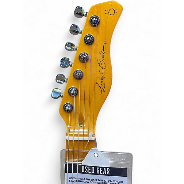 Used Sire LARRY CARLTON T7TV Metallic Silver Hollow Body Electric Guitar