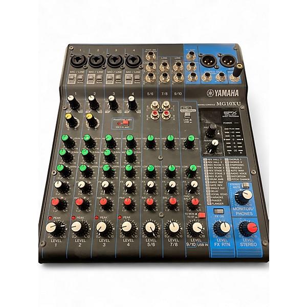Used Yamaha MG10XU 10 Channel Mixer with Effects Unpowered Mixer