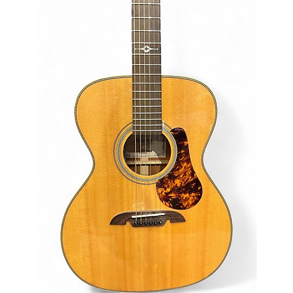 Used Alvarez MF60E Herringbone Natural Acoustic Electric Guitar