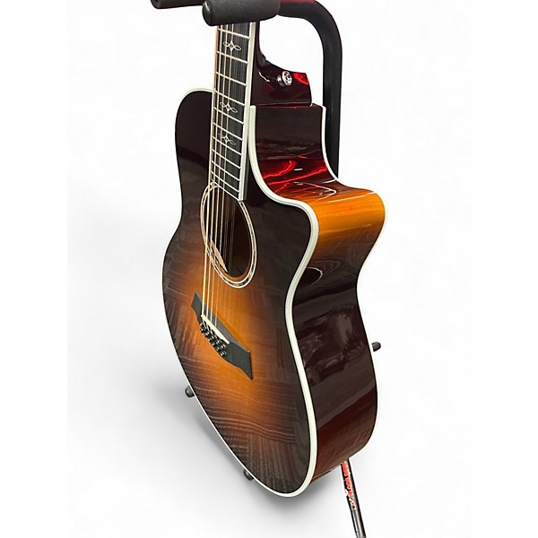 Used Taylor 656 CE 3 Tone Sunburst 12 String Acoustic Electric Guitar