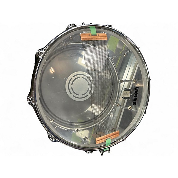 Used SJC 14in 8x14 Custom Snare Drum Acrylic/Grandma’s Floral Drum